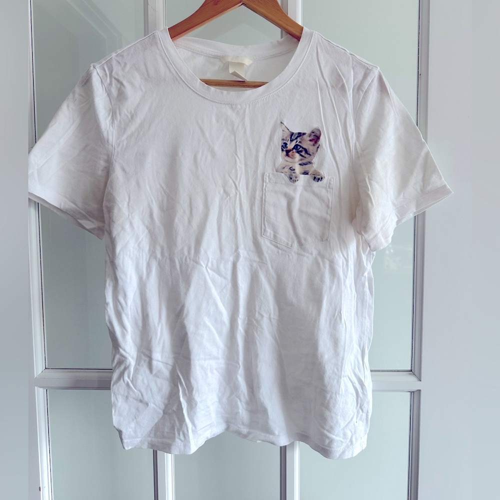 Kitten in Pocket Tee